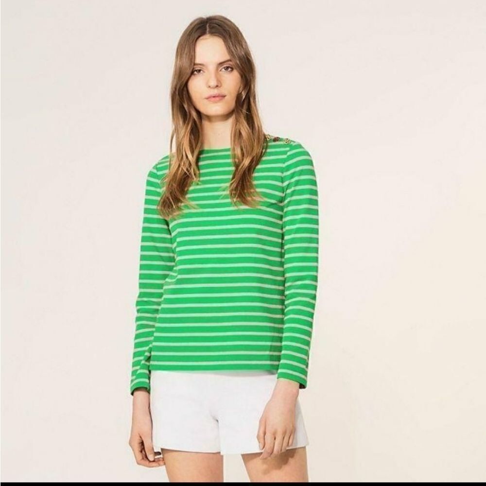 Tory Burch Striped Diver Top Size XS